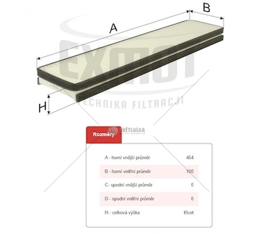 Filtr vzduchu kabiny tatra t815,euro2 terrno1,euro 2 0274109_A