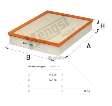 Filtr vzduchu mercedes sprinter cdi, cng, vw crafter 0145939_A