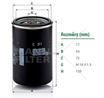 Filtr vzduchu sekundární k adblue daf xf105,cf85, cf75,lf55, irisbus crossway, solari 0167511_A