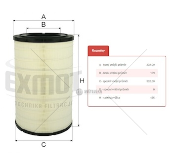 Filtr vzduchu wpo-406 man f2000,e2000,f90 0042014_A