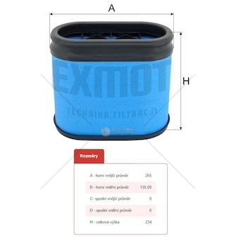 Filtr vzduchu wpo-923 iveco e.cargo, tector euro 4 0135606_A