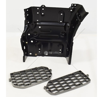 FOOTBOARD WALL LH - W/ PLATES - LOW CAB COVIND COV/R50/231