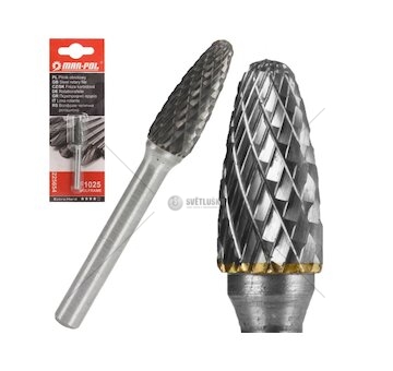 Fréza karbidová kužel, stopka 6mm MAR-POL (F1025)