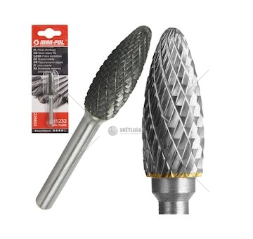 Fréza karbidová kůžel, stopka 6mm MAR-POL (H1232)