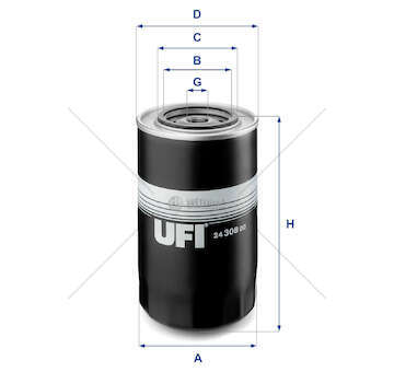 Fuel filter 8210/8460 - P/PA Ufi