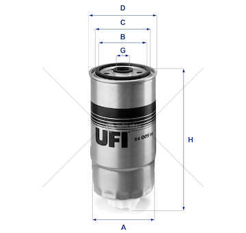 Fuel filter CART.FILTRO COMBUSTIBILE Ufi