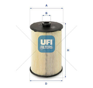 Fuel filter CURSOR 9 E6 - F2CFE611/2/3/4 Ufi