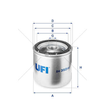 Fuel filter Filtro Diesel Ufi