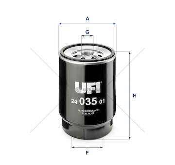 Fuel filter Filtro Diesel Ufi