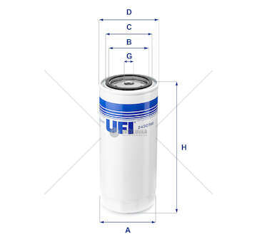 Fuel filter Filtro Diesel Ufi