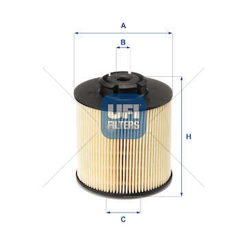 Fuel filter Filtro Diesel Ufi