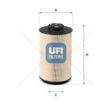 Fuel filter Filtro Diesel Ufi