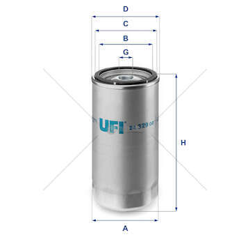 Fuel filter FILTRO NAFTA - 8040.45/8060.45 Ufi