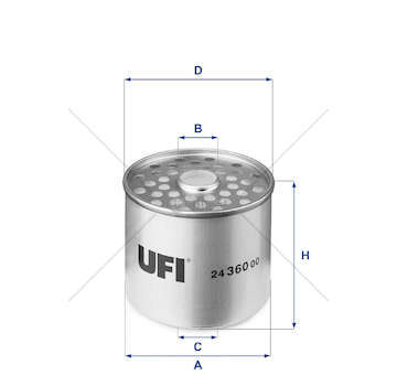 Fuel filter FILTRO NAFTA - OM 40 - Ufi