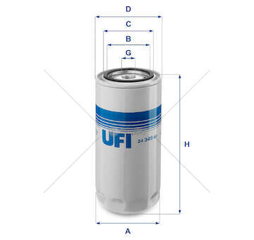 Fuel filter FILTRO NAFTA TECTOR Ufi