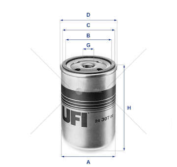 Fuel filter FILTRO NAFTA Ufi