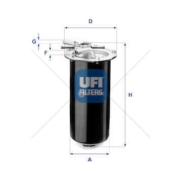 Fuel filter NISSAN NT500 / RENAULT D7 Ufi
