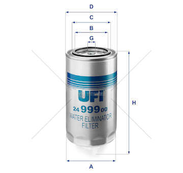 Fuel filter PRE FILTRO NAFTA - 35C13/TECTO R/STRALIS Ufi
