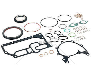 Gasket Set, crank case DXI5 - MIDLUM 160.08>220.16 W/OIL SEAL Elring