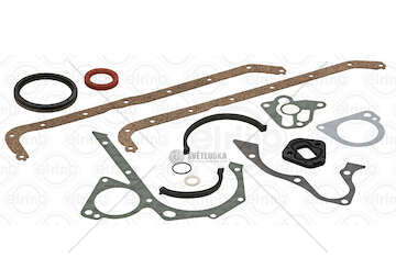Gasket Set, crank case FORD G6A/GUB/GUC/GUD/GUE/GUF- J4B/ J4C/J4D/ Elring