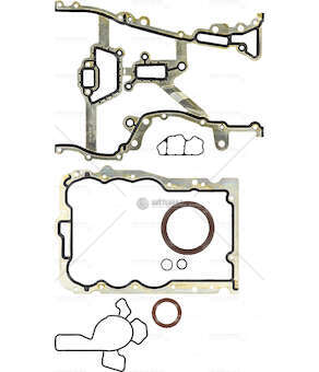 Gasket Set, crank case OPEL CORSA B 1.0I 12V X10XE 4V /Z10XE 4V Victor Reinz
