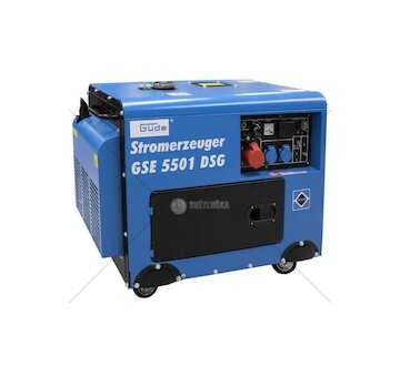 Generátor proudu 6,5kW, 400V/230V, GSE 5501 DSG GÜDE