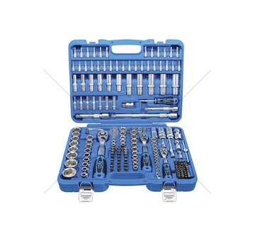 Gola sada 1/4”, 3/8”, 1/2”, šestihranné hlavice, 192 ks - BGS