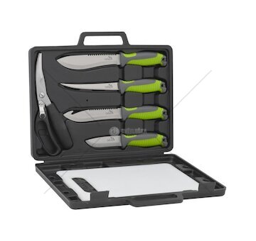 Grilovací nože a nůžky sada 4+1+1