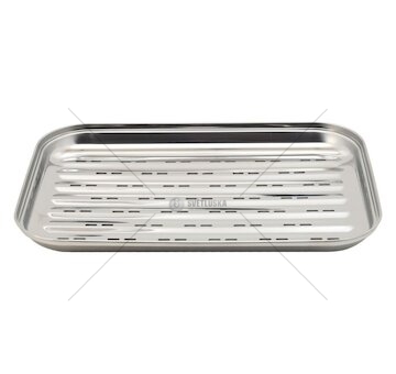 Grilovací tácek nerez 34x24cm COMPASS