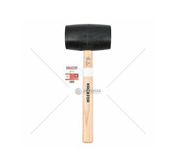 Gumová palice černá 900 g - Dřevěná násada KREATOR