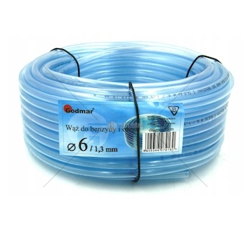 Hadice na benzín a olej, jednovrstvá, průměr 6 mm/1 mb