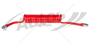 Hadice vzduchová spirálová m16x1,5/m16x1,5 5m červená 0062119_A