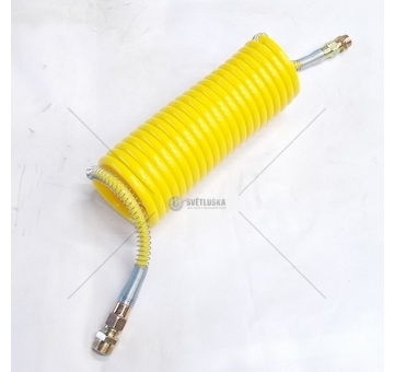 Hadice vzduchová spirálová žlutá M22 7m