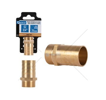 Hadičník mosazný 25mm s vnějším závitem 3/4