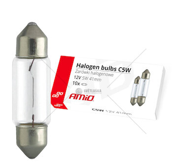 Halogenová žárovka C5W Festoon 41mm 12V 10ks