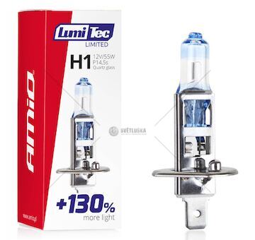 Halogenová žárovka H1 12V 55W LumiTec LIMITED +130%