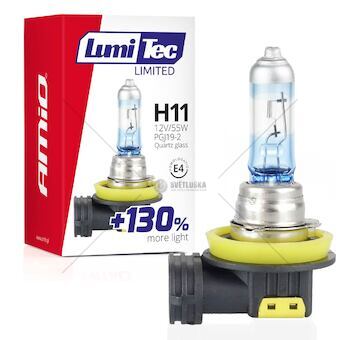Halogenová žárovka H11 12V 55W LumiTec LIMITED +130%