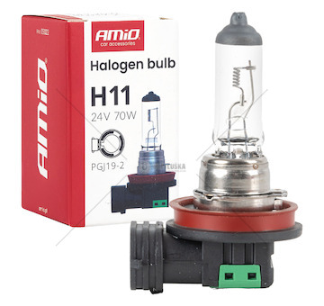 Halogenová žárovka H11 24V 70W PGJ19-2 AMiO-05022
