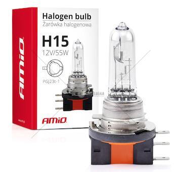 Halogenová žárovka H15 12V/55W AMiO-01490