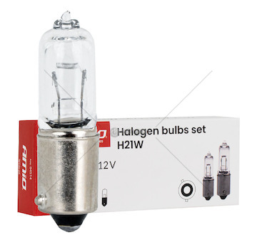 Halogenová žárovka H21W 12V 21W BAY9s 10ks AMiO-04514
