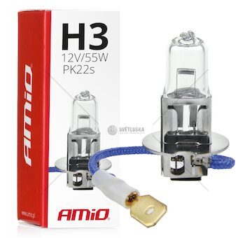 Halogenová žárovka H3 12V 55W AMiO-01478