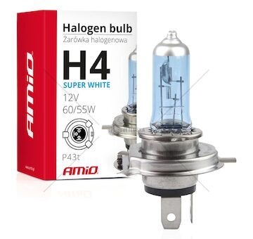 Halogenová žárovka H4 12V 60/55W UV filter (E8) Super White