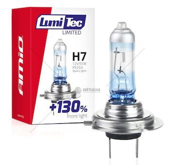 Halogenová žárovka H7 12V 55W LumiTec LIMITED +130%