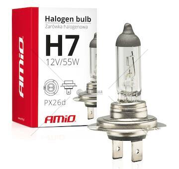 Halogenová žárovka H7 12V 55W UV filtr (E8) AMiO-01156