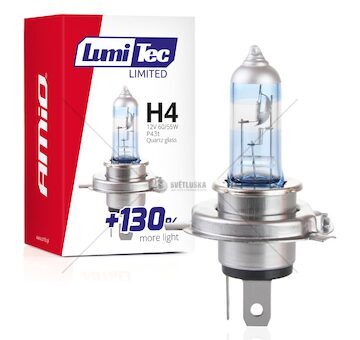 Halogenová žárovka LumiTec Limited +130% H4 12V 60/55W