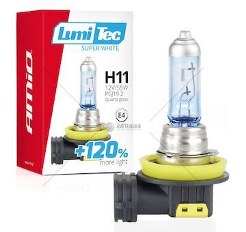 Halogenová žárovka LumiTec SuperWhite +120% H11 12V 55W