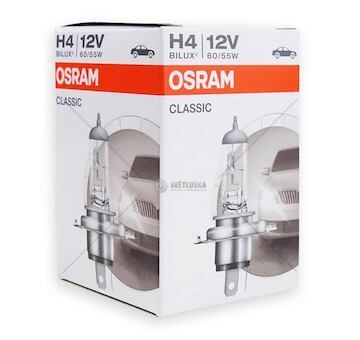 Halogenová žárovka Osram Classic H4 12V 60/55 P43T