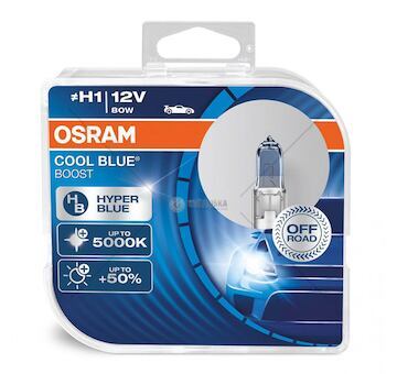 Halogenová žárovka Osram H1 12V 80W P14.5s Cool Blue Boost 5500K / 2 ks