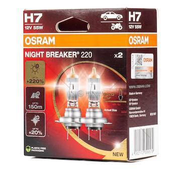 Halogenová žárovka Osram H7 12V 55W PX26d NIGHT BREAKER 200 /2 ks