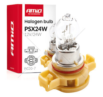 Halogenová žárovka PSX24W PG20-7 12V 24W AMIO-04411